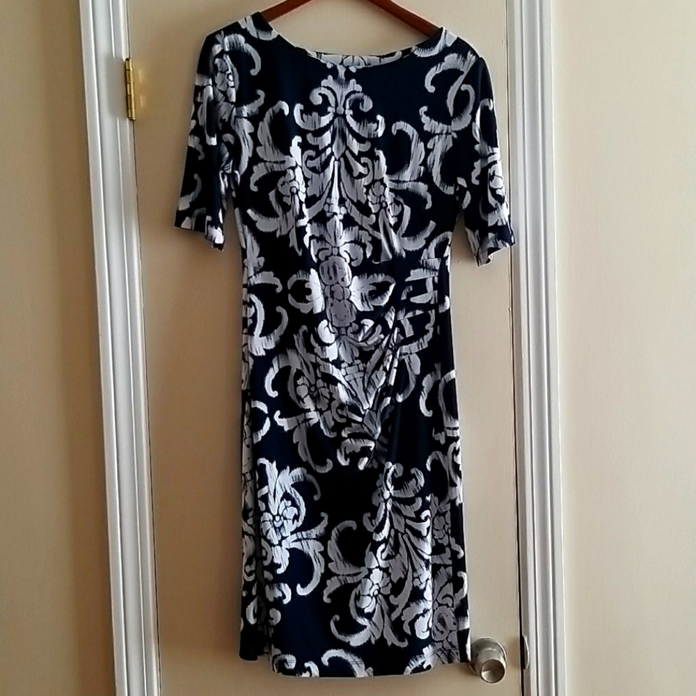 Size 12 Navy and White Dress
